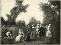 An illustration from An historical guide to French interiors, furniture, decoration, woodwork, & allied arts during the last half of the seventeenth century, the whole of the eighteenth century, and the earlier part of the nineteenth (1900)