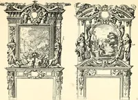 An illustration from An historical guide to French interiors, furniture, decoration, woodwork, & allied arts during the last half of the seventeenth century, the whole of the eighteenth century, and the earlier part of the nineteenth (1900)