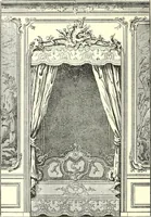 An illustration from An historical guide to French interiors, furniture, decoration, woodwork, & allied arts during the last half of the seventeenth century, the whole of the eighteenth century, and the earlier part of the nineteenth (1900)