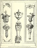 An illustration from An historical guide to French interiors, furniture, decoration, woodwork, & allied arts during the last half of the seventeenth century, the whole of the eighteenth century, and the earlier part of the nineteenth (1900)