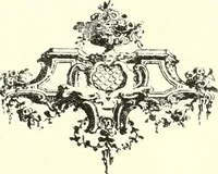 An illustration from An historical guide to French interiors, furniture, decoration, woodwork, & allied arts during the last half of the seventeenth century, the whole of the eighteenth century, and the earlier part of the nineteenth (1900)