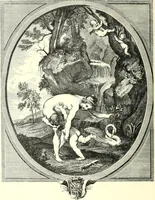An illustration from An historical guide to French interiors, furniture, decoration, woodwork, & allied arts during the last half of the seventeenth century, the whole of the eighteenth century, and the earlier part of the nineteenth (1900)
