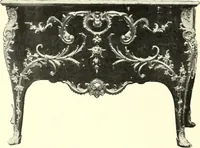 An illustration from An historical guide to French interiors, furniture, decoration, woodwork, & allied arts during the last half of the seventeenth century, the whole of the eighteenth century, and the earlier part of the nineteenth (1900)