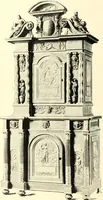 An illustration from An historical guide to French interiors, furniture, decoration, woodwork, & allied arts during the last half of the seventeenth century, the whole of the eighteenth century, and the earlier part of the nineteenth (1900)