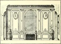 An illustration from An historical guide to French interiors, furniture, decoration, woodwork, & allied arts during the last half of the seventeenth century, the whole of the eighteenth century, and the earlier part of the nineteenth (1900)