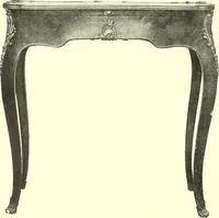 An illustration from An historical guide to French interiors, furniture, decoration, woodwork, & allied arts during the last half of the seventeenth century, the whole of the eighteenth century, and the earlier part of the nineteenth (1900)