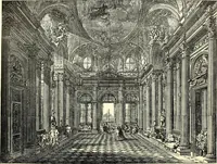 An illustration from An historical guide to French interiors, furniture, decoration, woodwork, & allied arts during the last half of the seventeenth century, the whole of the eighteenth century, and the earlier part of the nineteenth (1900)