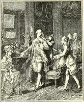 An illustration from An historical guide to French interiors, furniture, decoration, woodwork, & allied arts during the last half of the seventeenth century, the whole of the eighteenth century, and the earlier part of the nineteenth (1900)