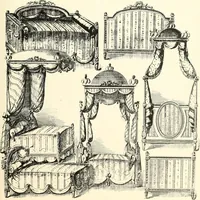 An illustration from An historical guide to French interiors, furniture, decoration, woodwork, & allied arts during the last half of the seventeenth century, the whole of the eighteenth century, and the earlier part of the nineteenth (1900)