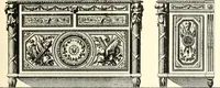 An illustration from An historical guide to French interiors, furniture, decoration, woodwork, & allied arts during the last half of the seventeenth century, the whole of the eighteenth century, and the earlier part of the nineteenth (1900)
