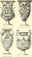 An illustration from An historical guide to French interiors, furniture, decoration, woodwork, & allied arts during the last half of the seventeenth century, the whole of the eighteenth century, and the earlier part of the nineteenth (1900)