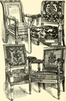 An illustration from An historical guide to French interiors, furniture, decoration, woodwork, & allied arts during the last half of the seventeenth century, the whole of the eighteenth century, and the earlier part of the nineteenth (1900)