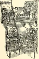 An illustration from An historical guide to French interiors, furniture, decoration, woodwork, & allied arts during the last half of the seventeenth century, the whole of the eighteenth century, and the earlier part of the nineteenth (1900)