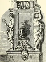 An illustration from An historical guide to French interiors, furniture, decoration, woodwork, & allied arts during the last half of the seventeenth century, the whole of the eighteenth century, and the earlier part of the nineteenth (1900)