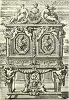 An illustration from An historical guide to French interiors, furniture, decoration, woodwork, & allied arts during the last half of the seventeenth century, the whole of the eighteenth century, and the earlier part of the nineteenth (1900)