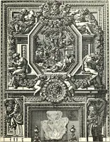 An illustration from An historical guide to French interiors, furniture, decoration, woodwork, & allied arts during the last half of the seventeenth century, the whole of the eighteenth century, and the earlier part of the nineteenth (1900)