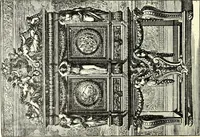 An illustration from An historical guide to French interiors, furniture, decoration, woodwork, & allied arts during the last half of the seventeenth century, the whole of the eighteenth century, and the earlier part of the nineteenth (1900)