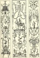 An illustration from An historical guide to French interiors, furniture, decoration, woodwork, & allied arts during the last half of the seventeenth century, the whole of the eighteenth century, and the earlier part of the nineteenth (1900)