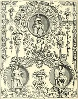 An illustration from An historical guide to French interiors, furniture, decoration, woodwork, & allied arts during the last half of the seventeenth century, the whole of the eighteenth century, and the earlier part of the nineteenth (1900)