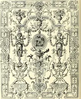An illustration from An historical guide to French interiors, furniture, decoration, woodwork, & allied arts during the last half of the seventeenth century, the whole of the eighteenth century, and the earlier part of the nineteenth (1900)