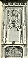An illustration from An historical guide to French interiors, furniture, decoration, woodwork, & allied arts during the last half of the seventeenth century, the whole of the eighteenth century, and the earlier part of the nineteenth (1900)