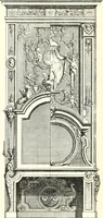 An illustration from An historical guide to French interiors, furniture, decoration, woodwork, & allied arts during the last half of the seventeenth century, the whole of the eighteenth century, and the earlier part of the nineteenth (1900)