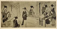 An illustration from An historical sketch of nishiki and kinran brocades; with a catalog on one hundred and twenty rare specimens dating from 1400 to 1812 A. D. (1914)