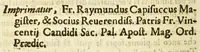 An illustration from Historica narratione della chiesa parocchiale et Archiconfraternità del Santissimo Corpo di Christo, posto in S. Giacomo Apostolo in Borgo (1649)