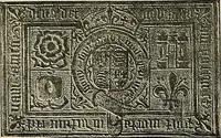 An illustration from Historic bindings in the Bodleian Library, Oxford : with reproductions of twenty-four of the finest bindings (1891)