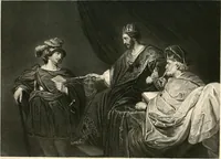An illustration from Historic illustrations of the Bible : principally after the old masters (1840)