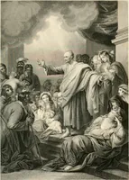 An illustration from Historic illustrations of the Bible : principally after the old masters (1840)
