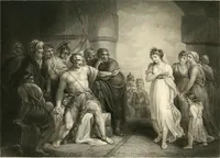 An illustration from Historic illustrations of the Bible : principally after the old masters (1840)