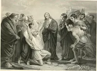 An illustration from Historic illustrations of the Bible : principally after the old masters (1840)