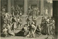 An illustration from Historic illustrations of the Bible : principally after the old masters (1840)