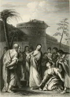 An illustration from Historic illustrations of the Bible : principally after the old masters (1840)
