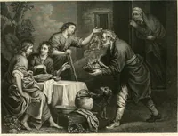 An illustration from Historic illustrations of the Bible : principally after the old masters (1840)