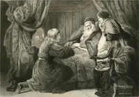 An illustration from Historic illustrations of the Bible : principally after the old masters (1840)