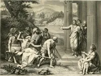 An illustration from Historic illustrations of the Bible : principally after the old masters (1840)