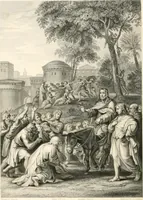 An illustration from Historic illustrations of the Bible : principally after the old masters (1840)