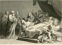 An illustration from Historic illustrations of the Bible : principally after the old masters (1840)