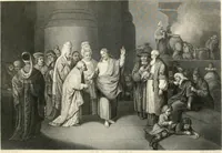 An illustration from Historic illustrations of the Bible : principally after the old masters (1840)