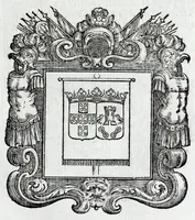 An illustration from Historie cronologiche della vera origine di tutti gl' ordini equestri, e religioni caualleresche (1672)