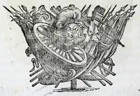 An illustration from Historie cronologiche della vera origine di tutti gl' ordini equestri, e religioni caualleresche (1672)