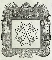An illustration from Historie cronologiche della vera origine di tutti gl' ordini equestri, e religioni caualleresche (1672)