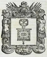 An illustration from Historie cronologiche della vera origine di tutti gl' ordini equestri, e religioni caualleresche (1672)