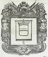 An illustration from Historie cronologiche della vera origine di tutti gl' ordini equestri, e religioni caualleresche (1672)