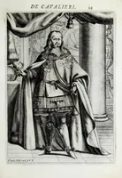 An illustration from Historie cronologiche della vera origine di tutti gl' ordini equestri, e religioni caualleresche (1672)