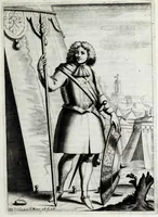 An illustration from Historie cronologiche della vera origine di tutti gl' ordini equestri, e religioni caualleresche (1672)