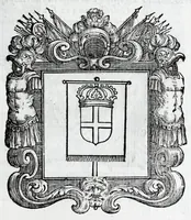 An illustration from Historie cronologiche della vera origine di tutti gl' ordini equestri, e religioni caualleresche (1672)