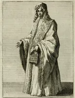 An illustration from Historie cronologiche dell' origine degl' ordini militari e di tutte le religione caualleresche infino ad hora instituite nel mondo : insegne, croci, stendardi, habiti capitolari ò di ceremonia, statuti, e constituzioni di cadaun'ordine : guerre campali e nauali, azioni, fatti celebri, & imprese de caualieri; confederazioni, trattati, paci, & auuenimenti per difesa del Nome Christiano, e propagazione della fede cattolica : serie di tutti i prencipi gran maestri, ordini di dame, e degl' infedeli &c. con le loro diuise (1692)